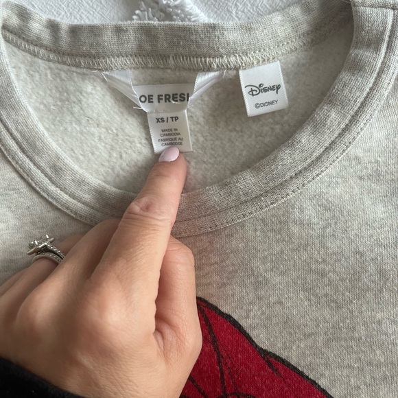 JOE FRESH Minnie Mouse Crew neck sweatshirt - Picture 2 of 2